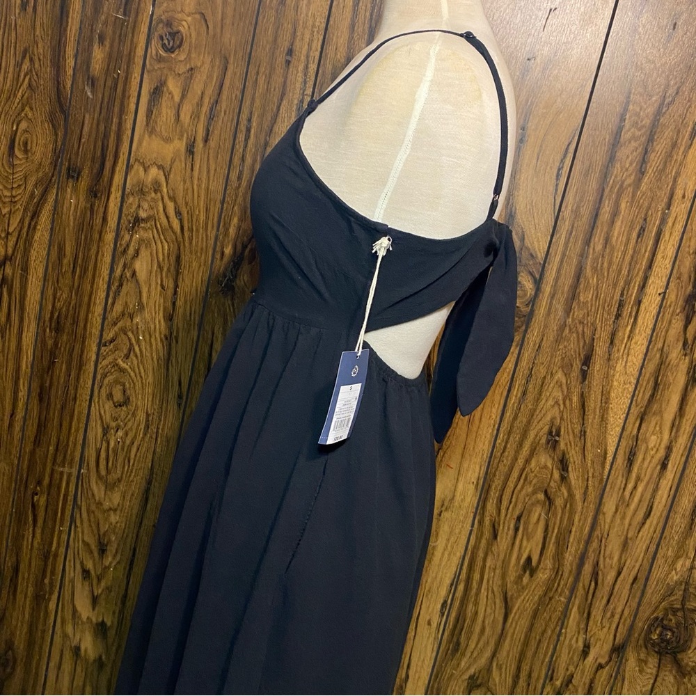 Universal Thread Black Sleeveless Tie-Back A-Line Dress - Picture 3 of 9